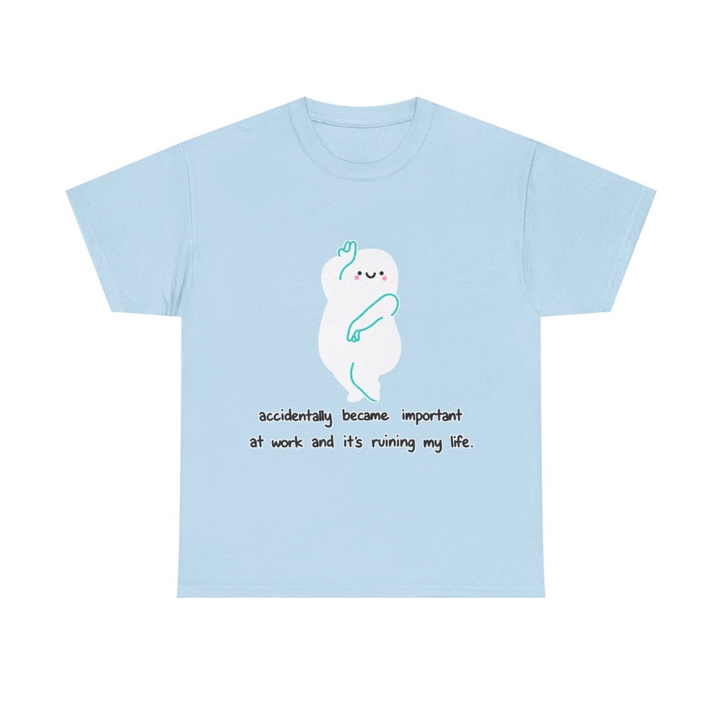 White "Accidentally Important" Graphic Tee