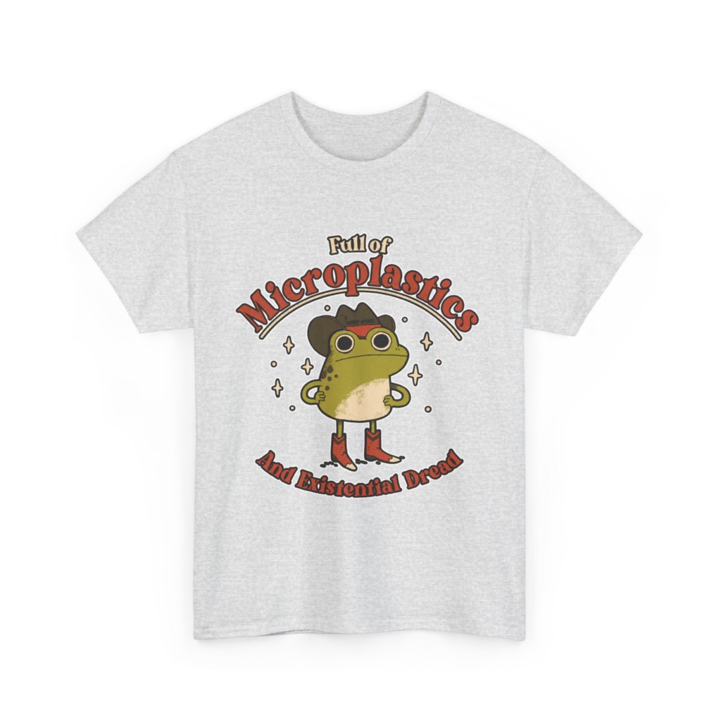 T-Shirt: Cowboy Frog Microplastics Graphic