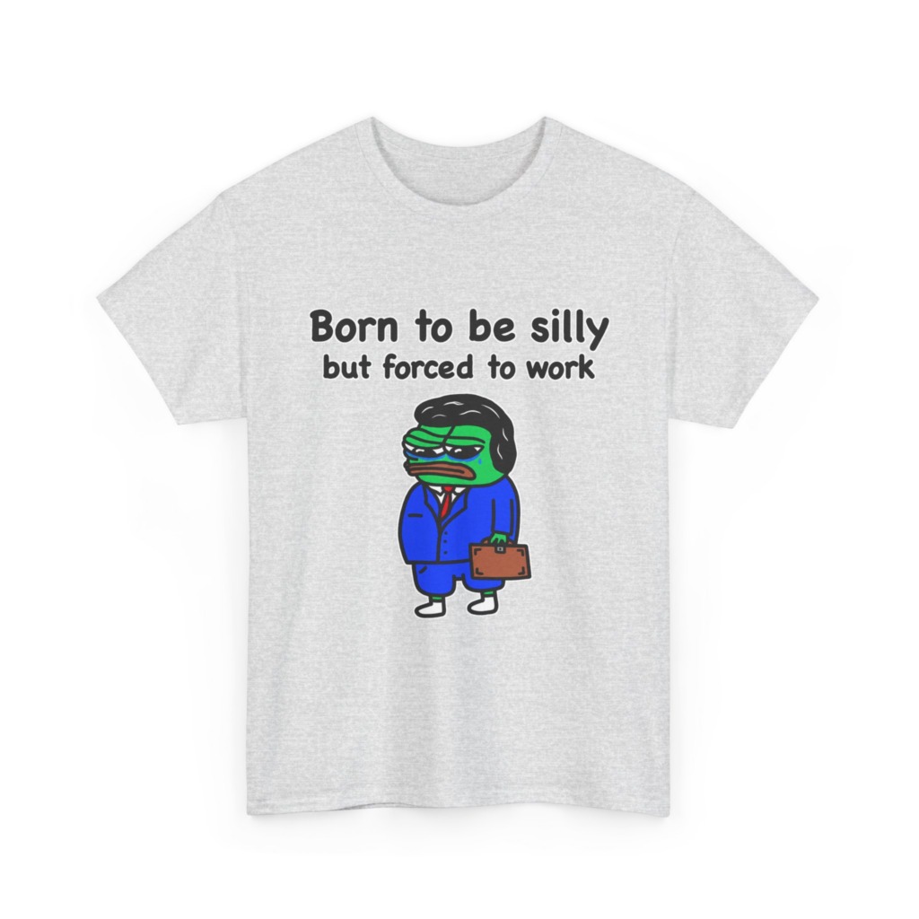 T-Shirt: Born to Be Silly Business Frog Graphic