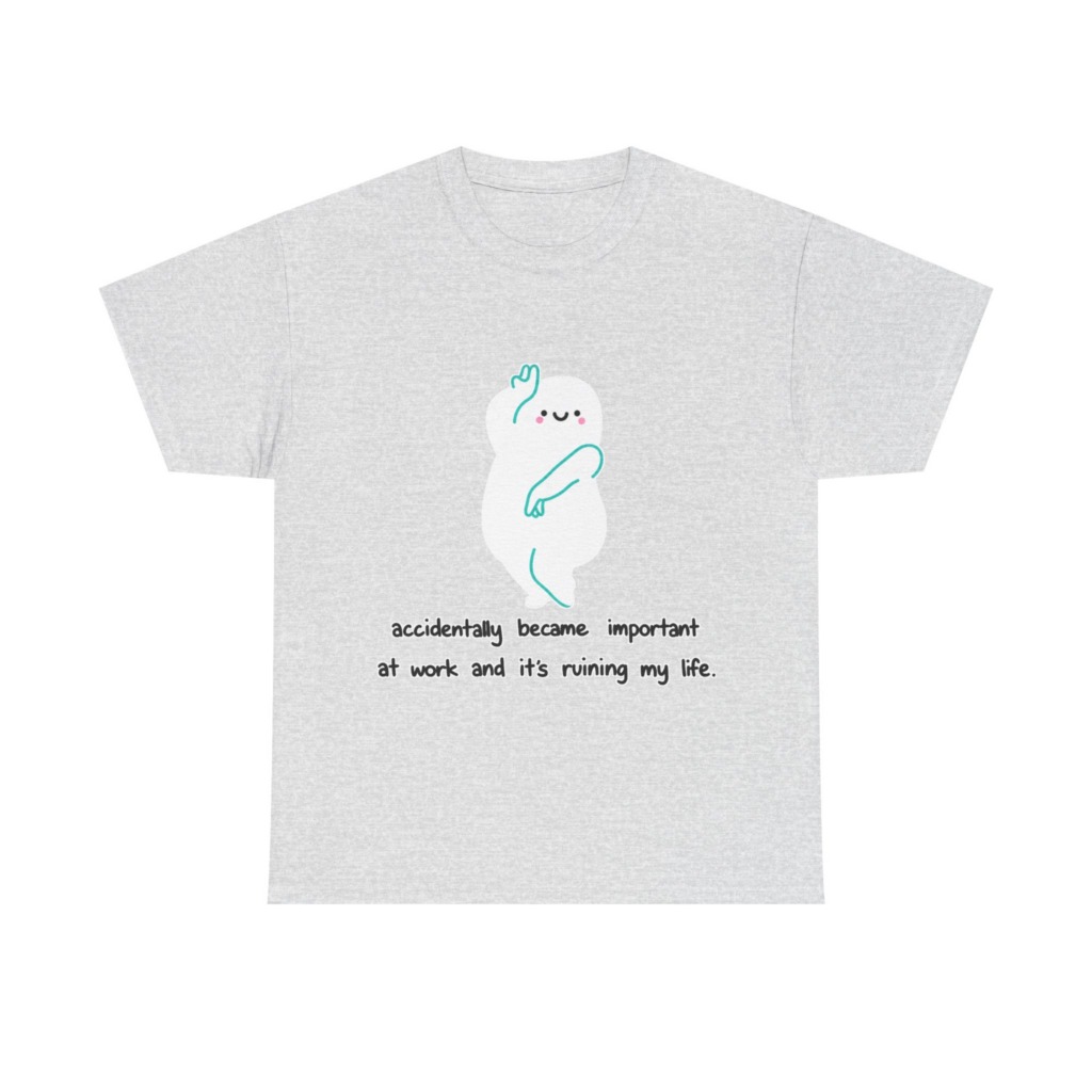 White "Accidentally Important" Graphic Tee