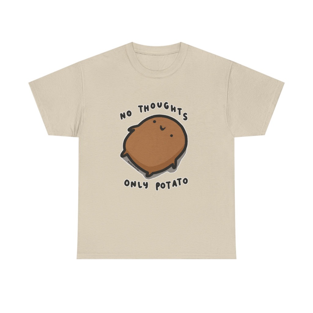 Potato Graphic T-Shirt - No Thoughts Only Potato