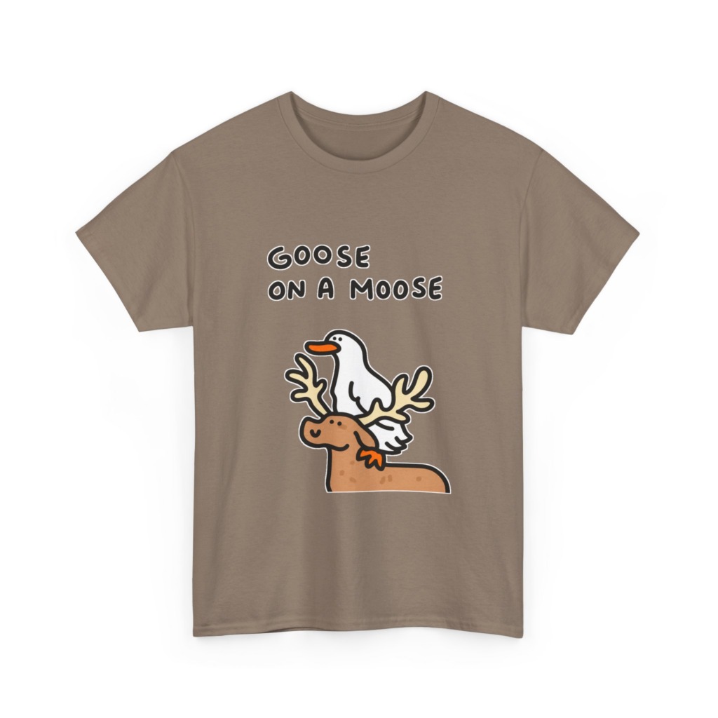 Goose on a Moose Graphic T-Shirt