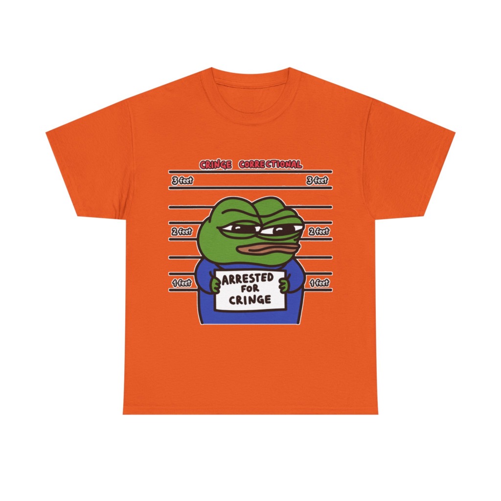Pepe Frog Arrested for Cringe Mugshot T-Shirt
