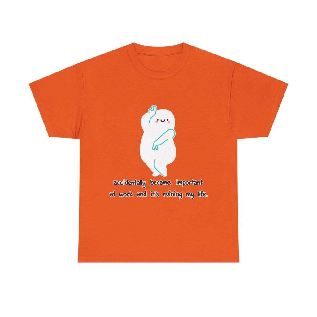 White "Accidentally Important" Graphic Tee