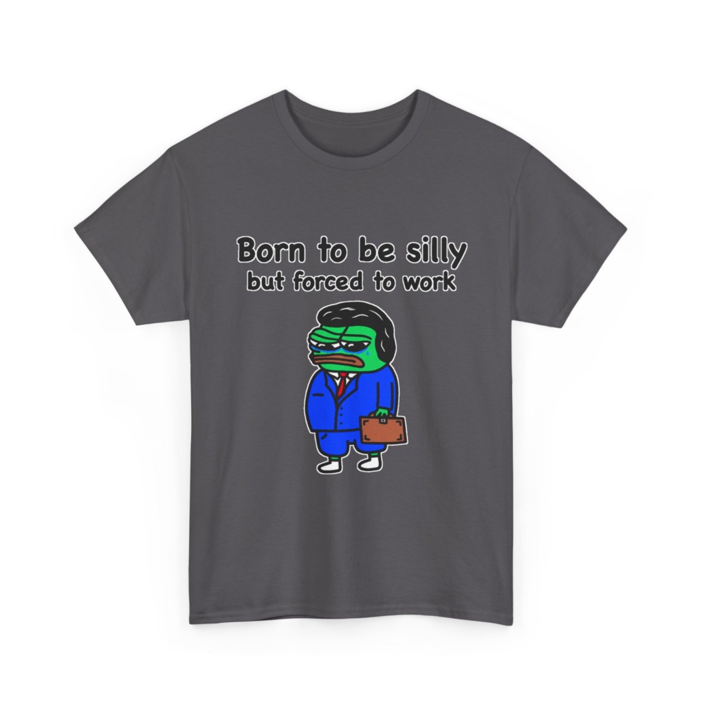 T-Shirt: Born to Be Silly Business Frog Graphic