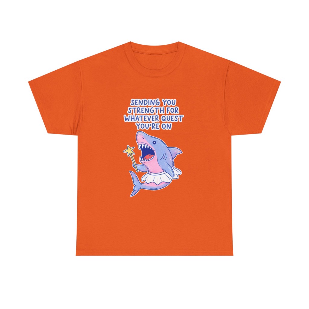 T-Shirt: Fairy Ballerina Shark Strength Quote