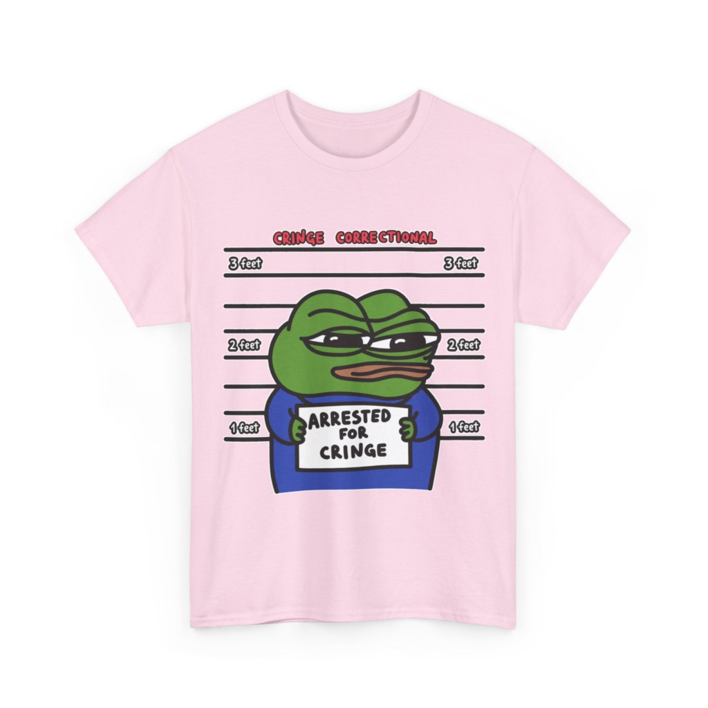 Pepe Frog Arrested for Cringe Mugshot T-Shirt