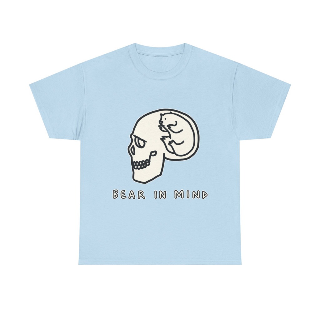 White Bear in Mind Skull Graphic T-Shirt