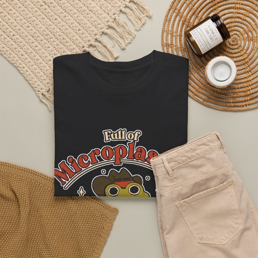 T-Shirt: Cowboy Frog Microplastics Graphic