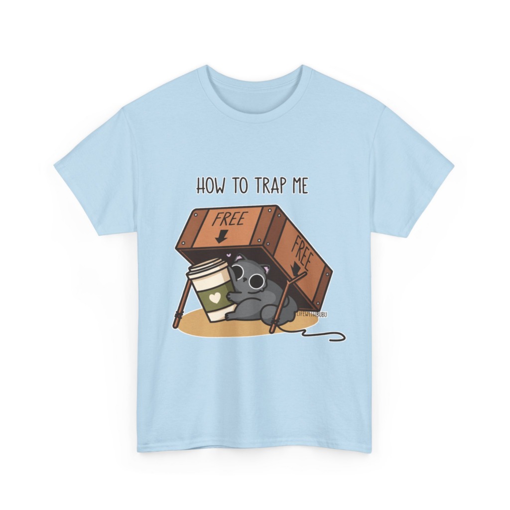 How to Trap Me Coffee Cat Graphic Tee