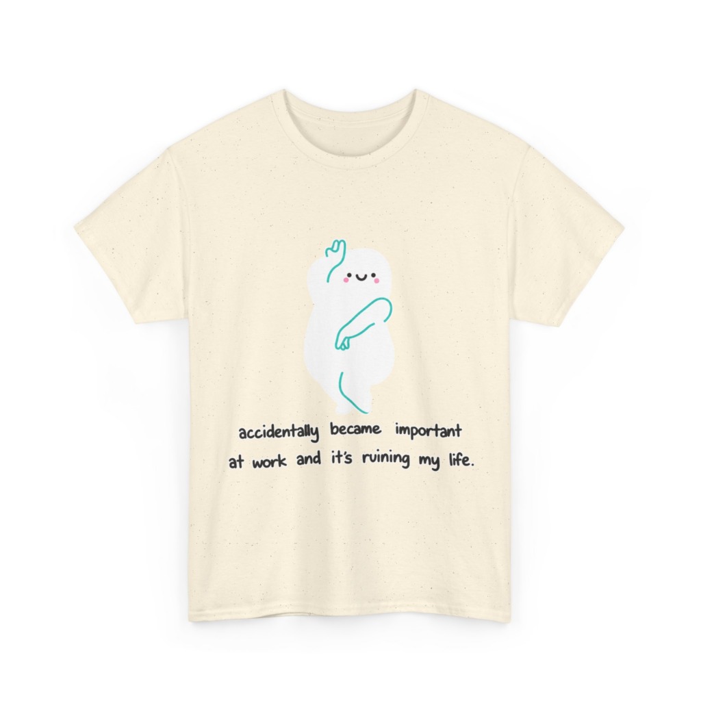 White "Accidentally Important" Graphic Tee