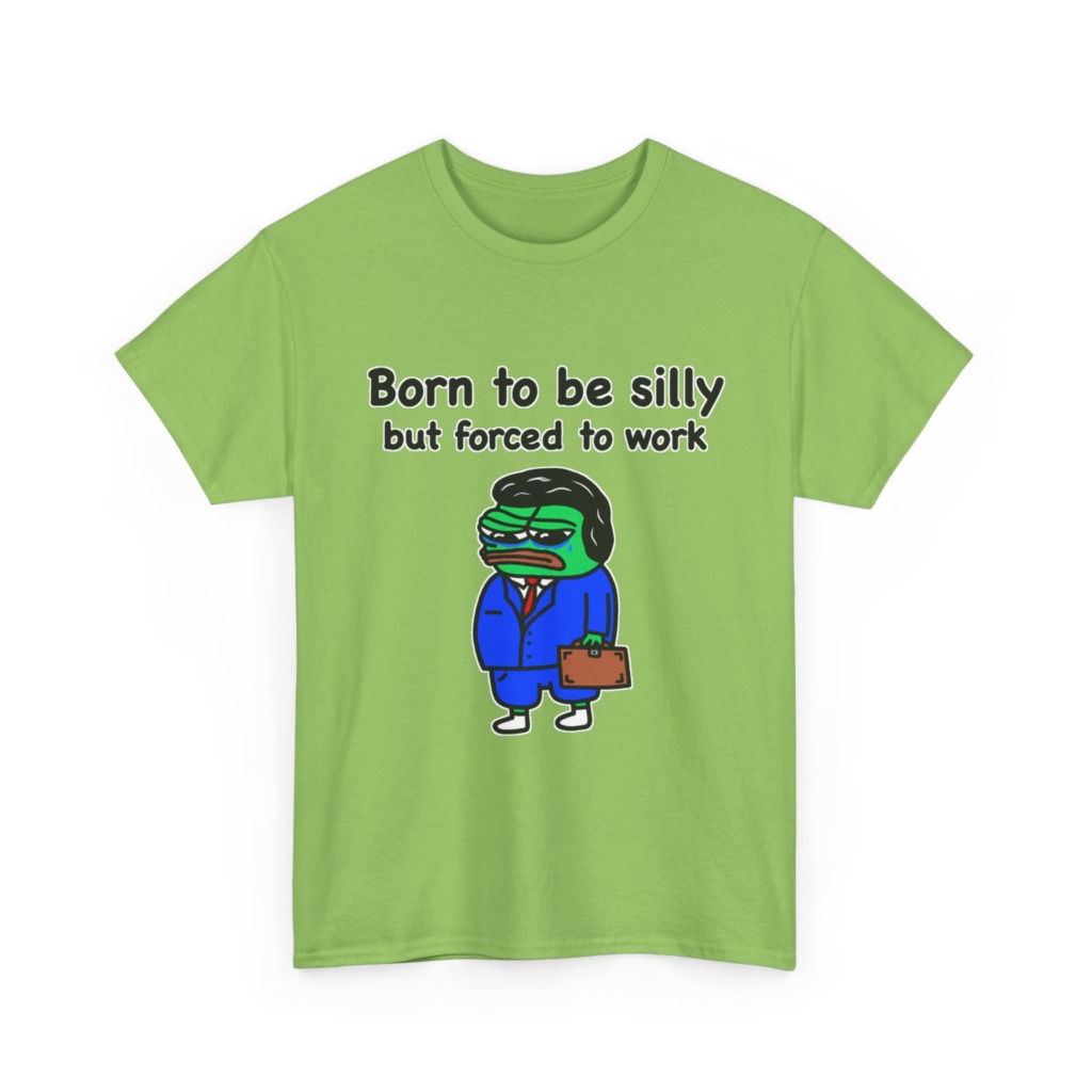 T-Shirt: Born to Be Silly Business Frog Graphic