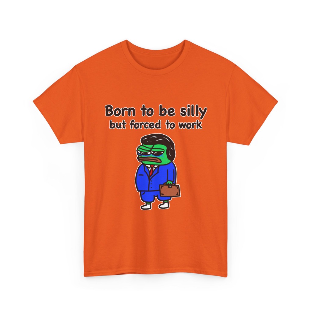 T-Shirt: Born to Be Silly Business Frog Graphic