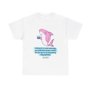 Pink Hydrated Shark Graphic Tee