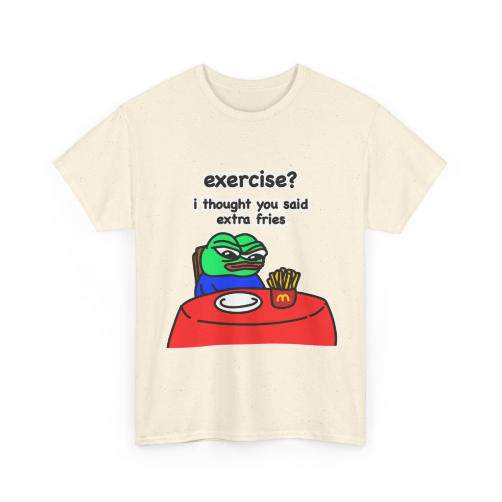 Pepe the Frog 'Extra Fries' Graphic T-Shirt