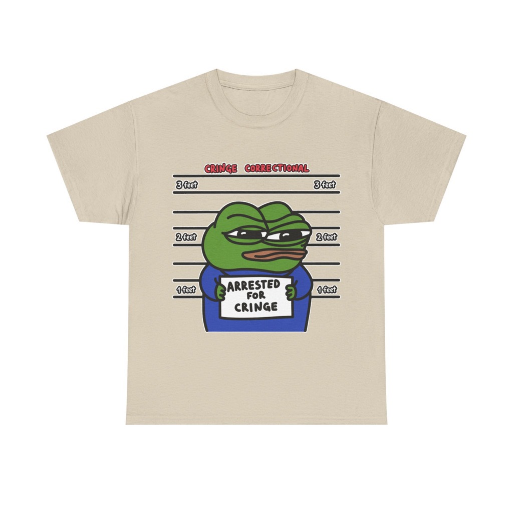 Pepe Frog Arrested for Cringe Mugshot T-Shirt