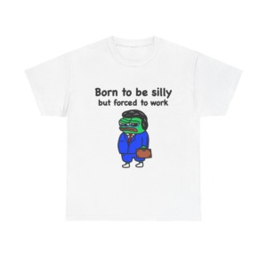 T-Shirt: Born to Be Silly Business Frog Graphic