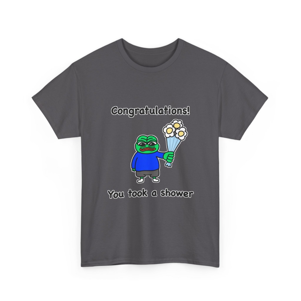 Pepe the Frog Shower Celebration Graphic T-Shirt