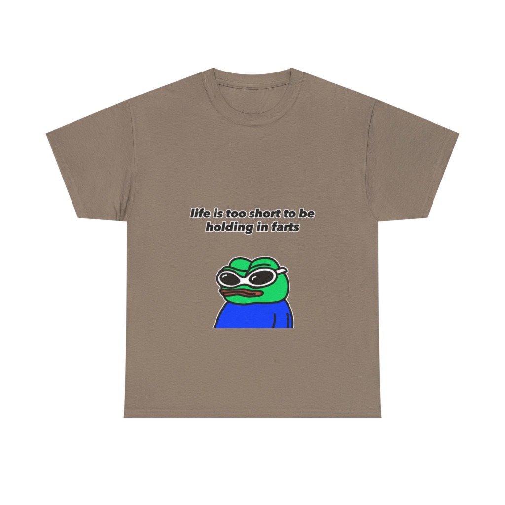 T-shirt: Pepe Frog 'Life's Too Short' Graphic Tee