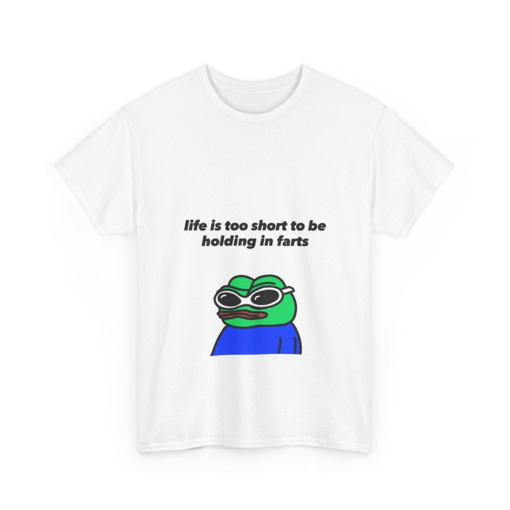 T-shirt: Pepe Frog 'Life's Too Short' Graphic Tee