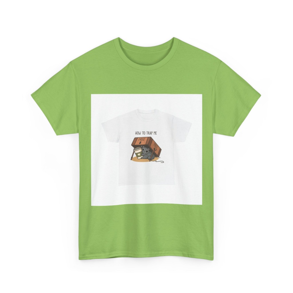 T-Shirt: How to Trap Me Cat & Coffee Graphic