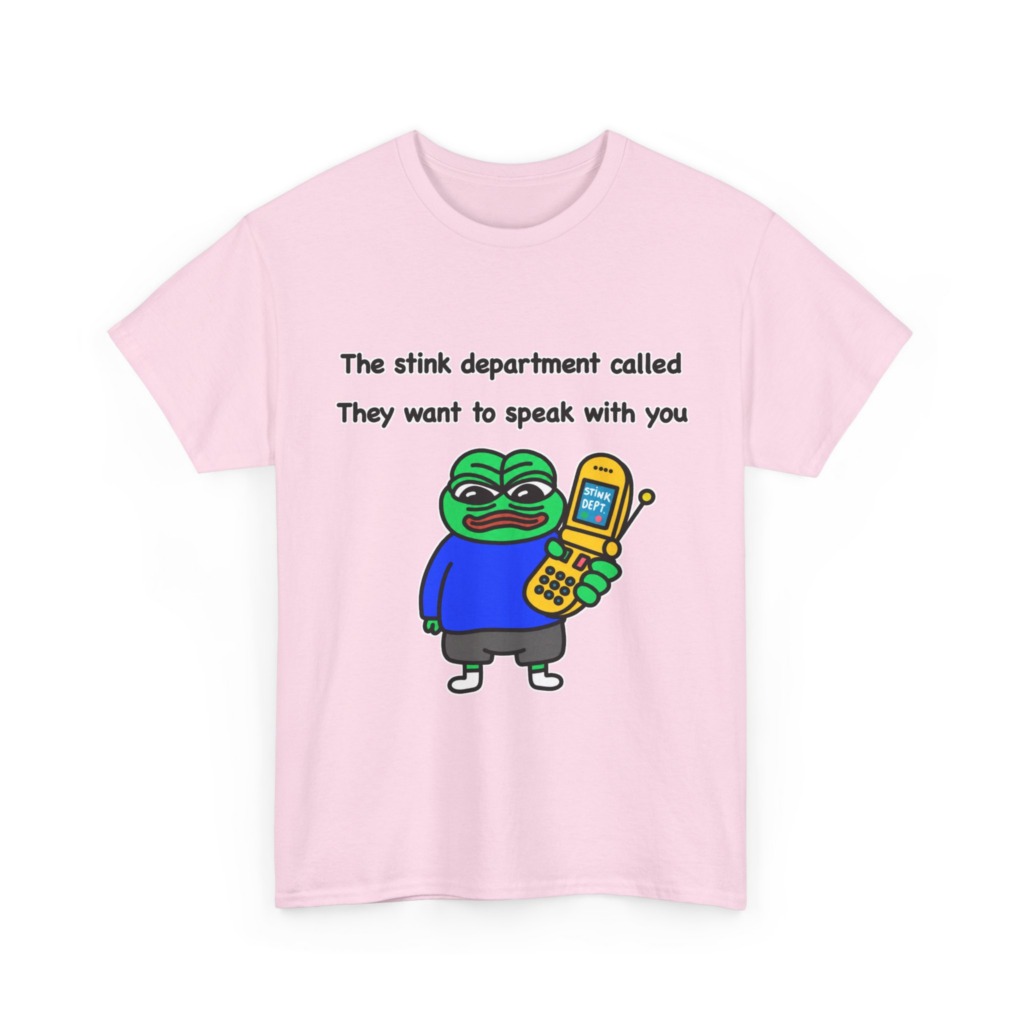 T-Shirt: Pepe Frog 'Stink Department' Call Graphic