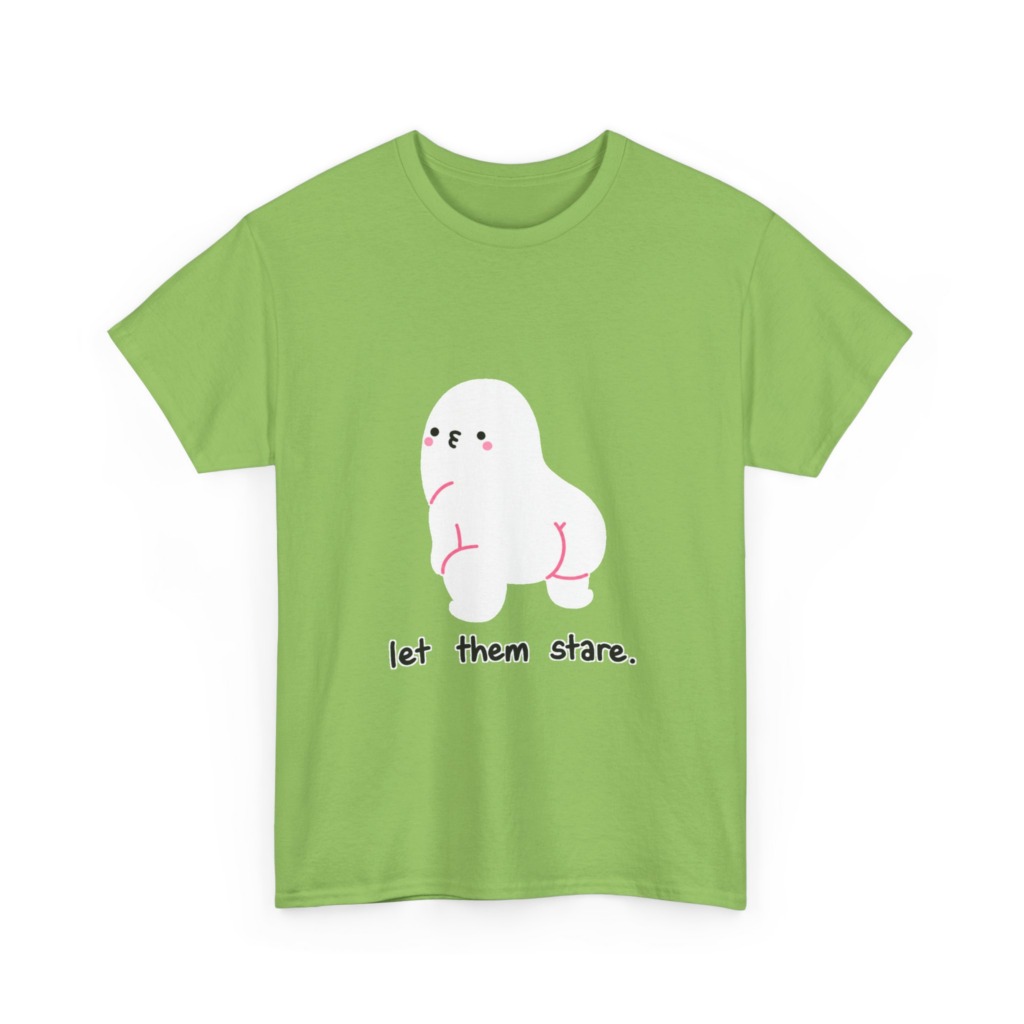 White "Let Them Stare" Creature Graphic Tee
