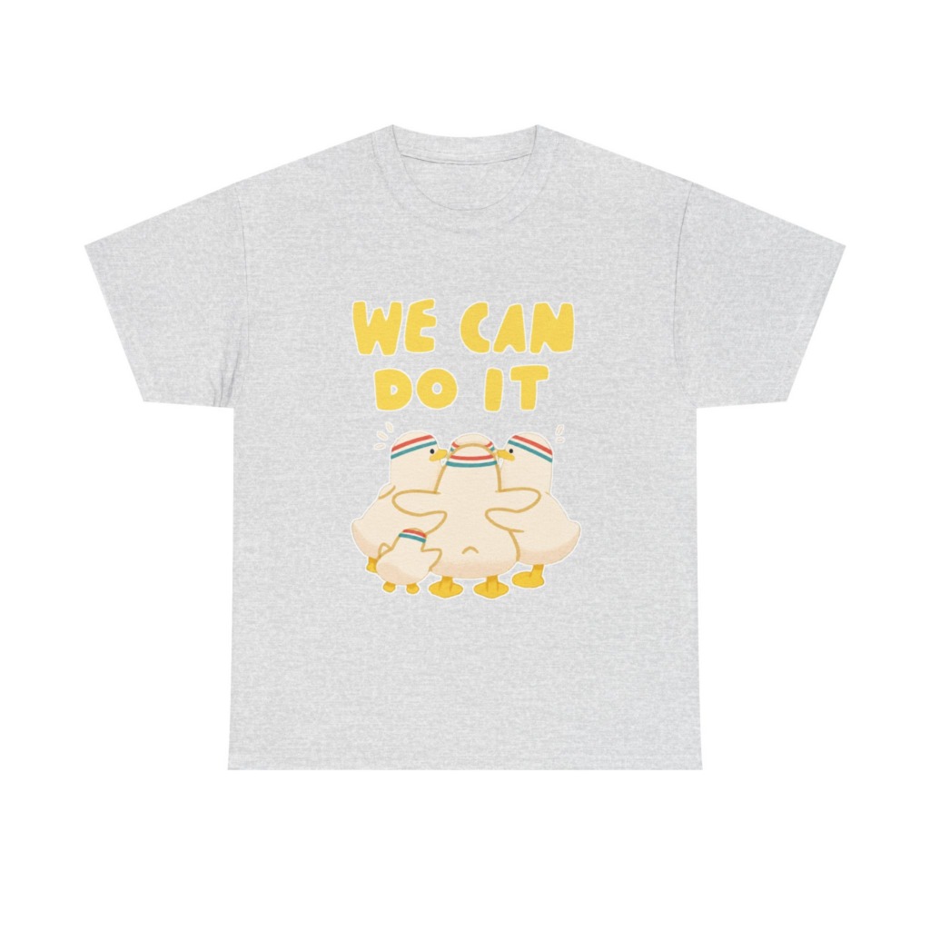 White 'We Can Do It' Duckling Huddle Graphic Tee