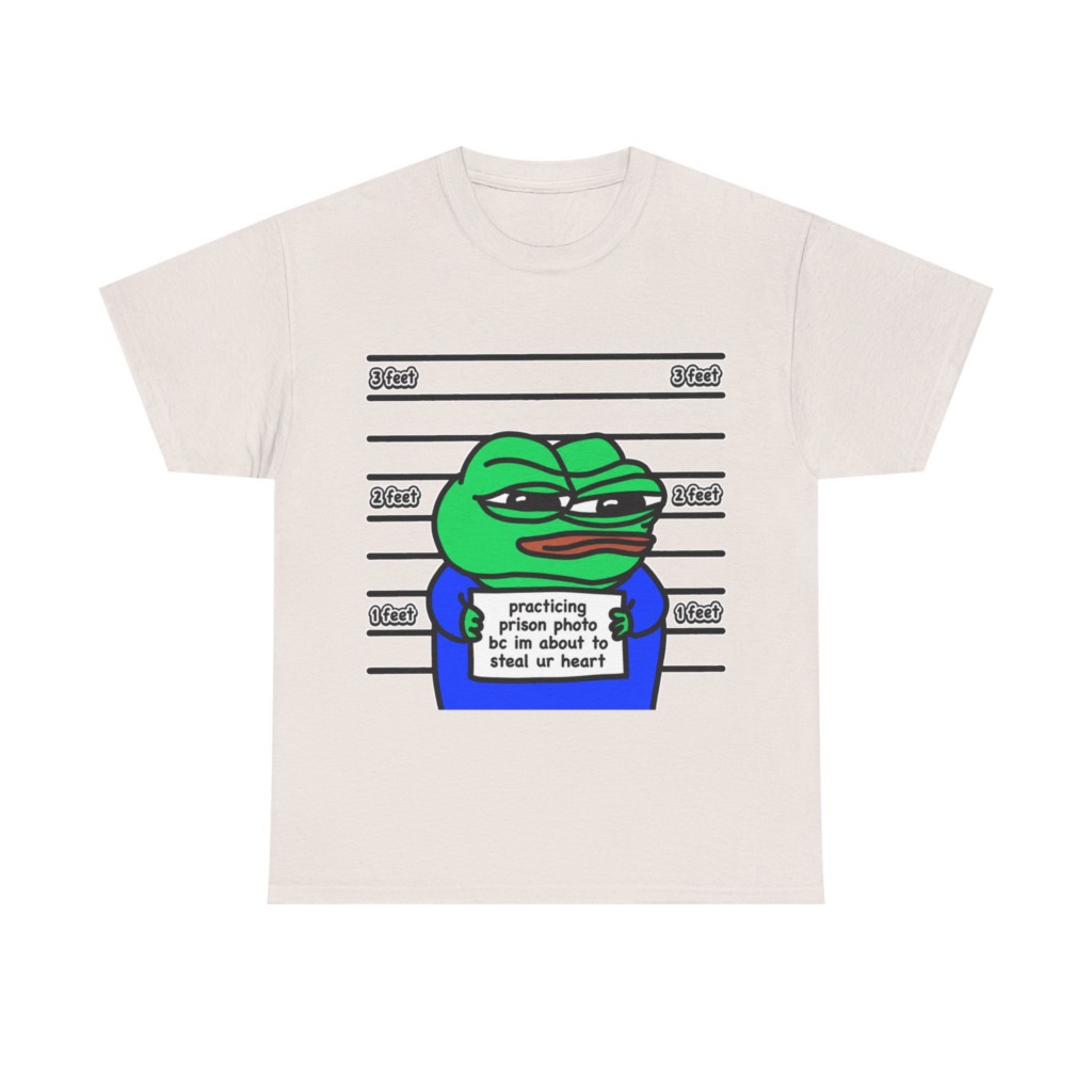 T-Shirt: Pepe Frog 'Steal Your Heart' Mugshot