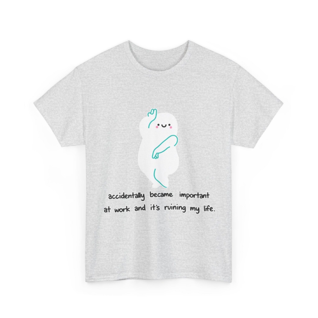 White "Accidentally Important" Graphic Tee