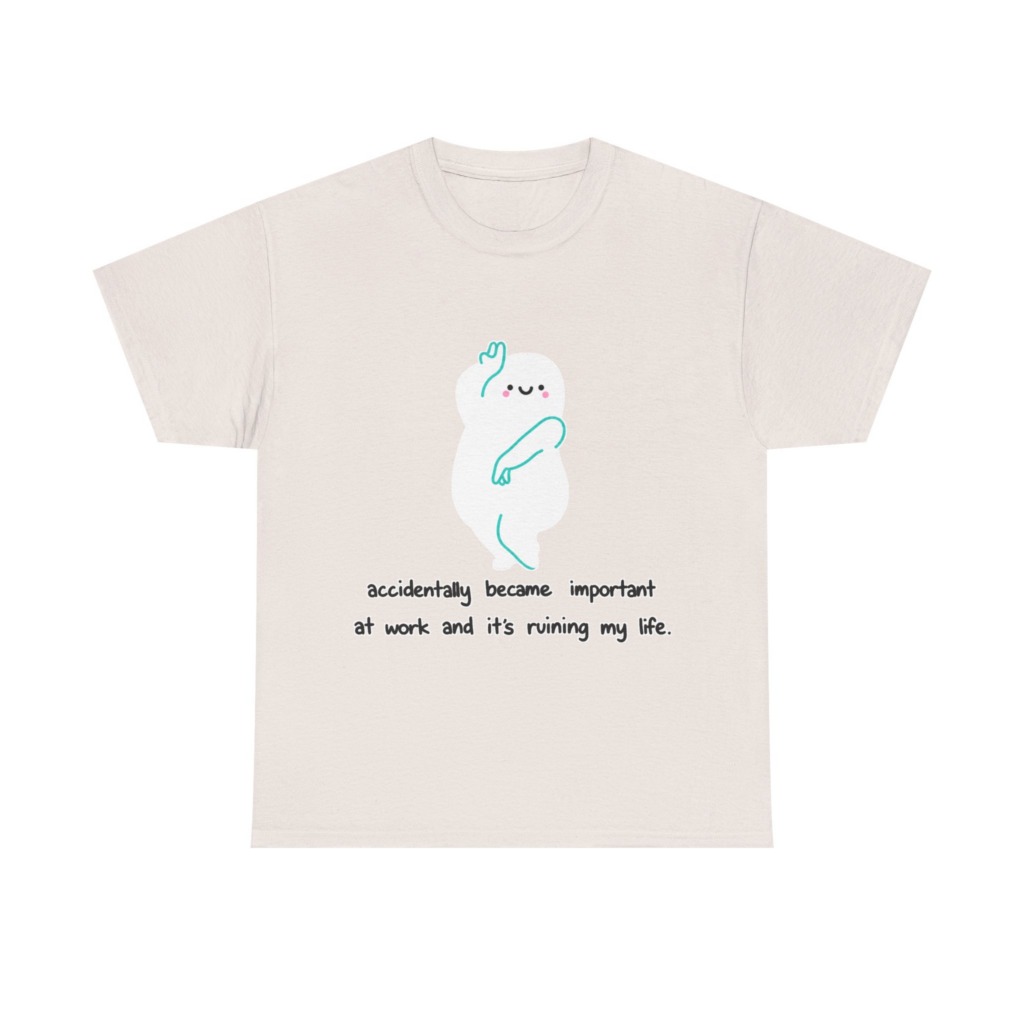 White "Accidentally Important" Graphic Tee