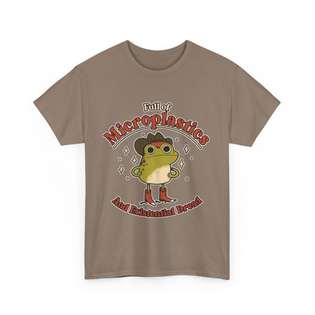 T-Shirt: Cowboy Frog Microplastics Graphic