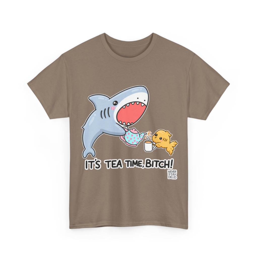 Graphic T-Shirt: Shark Tea Time, Bitch!