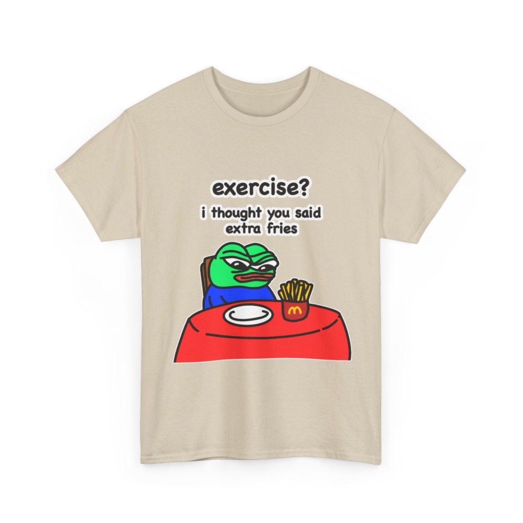 Pepe the Frog 'Extra Fries' Graphic T-Shirt