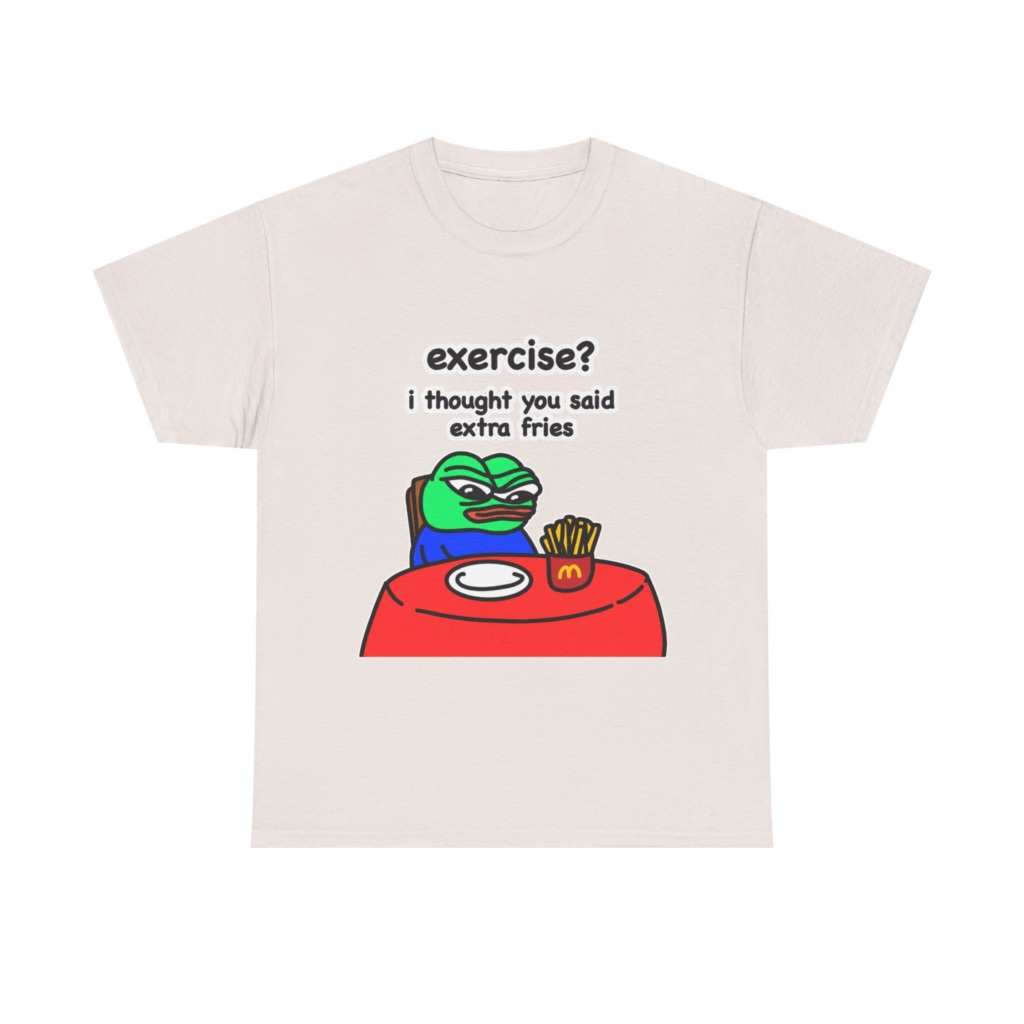 Pepe the Frog 'Extra Fries' Graphic T-Shirt