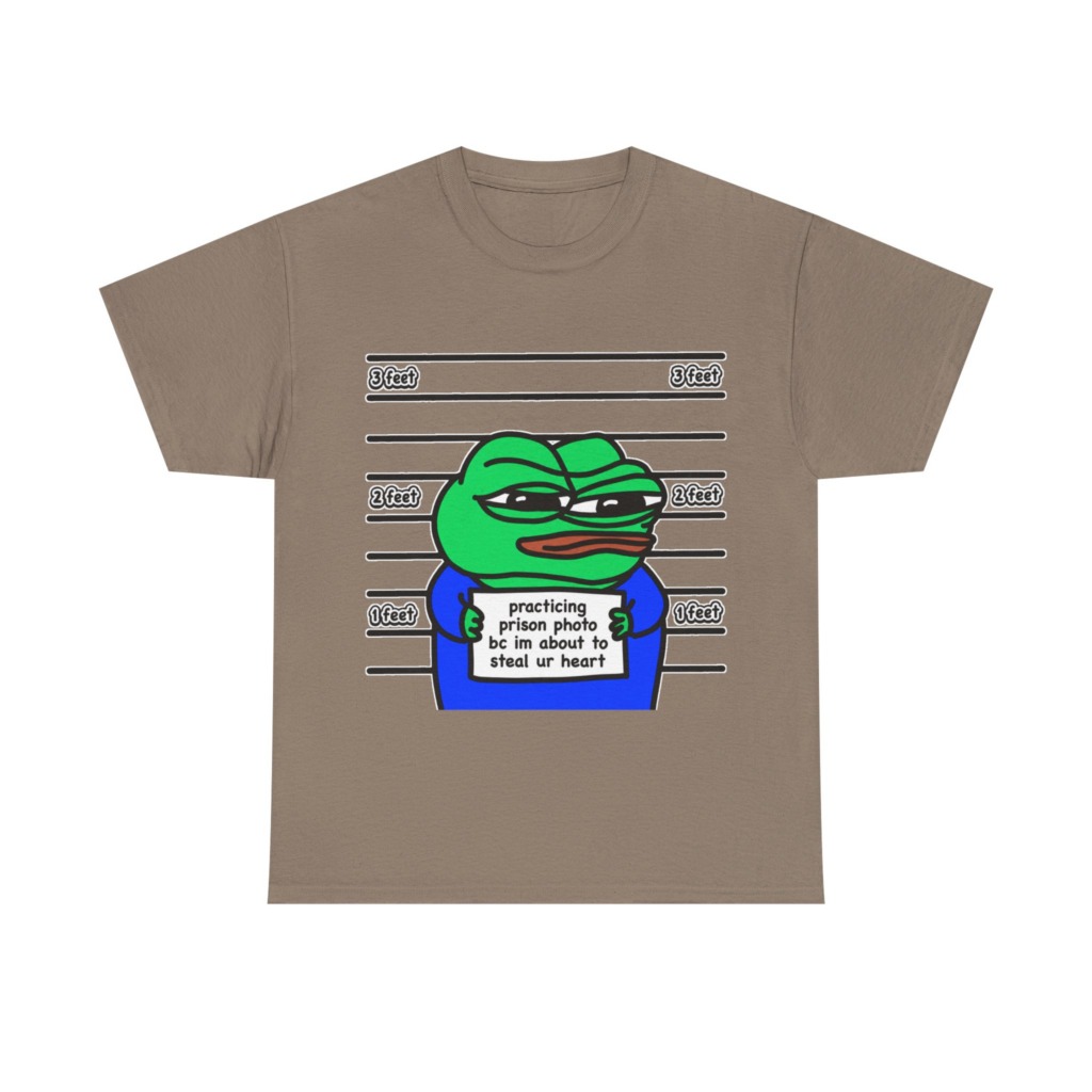 T-Shirt: Pepe Frog 'Steal Your Heart' Mugshot