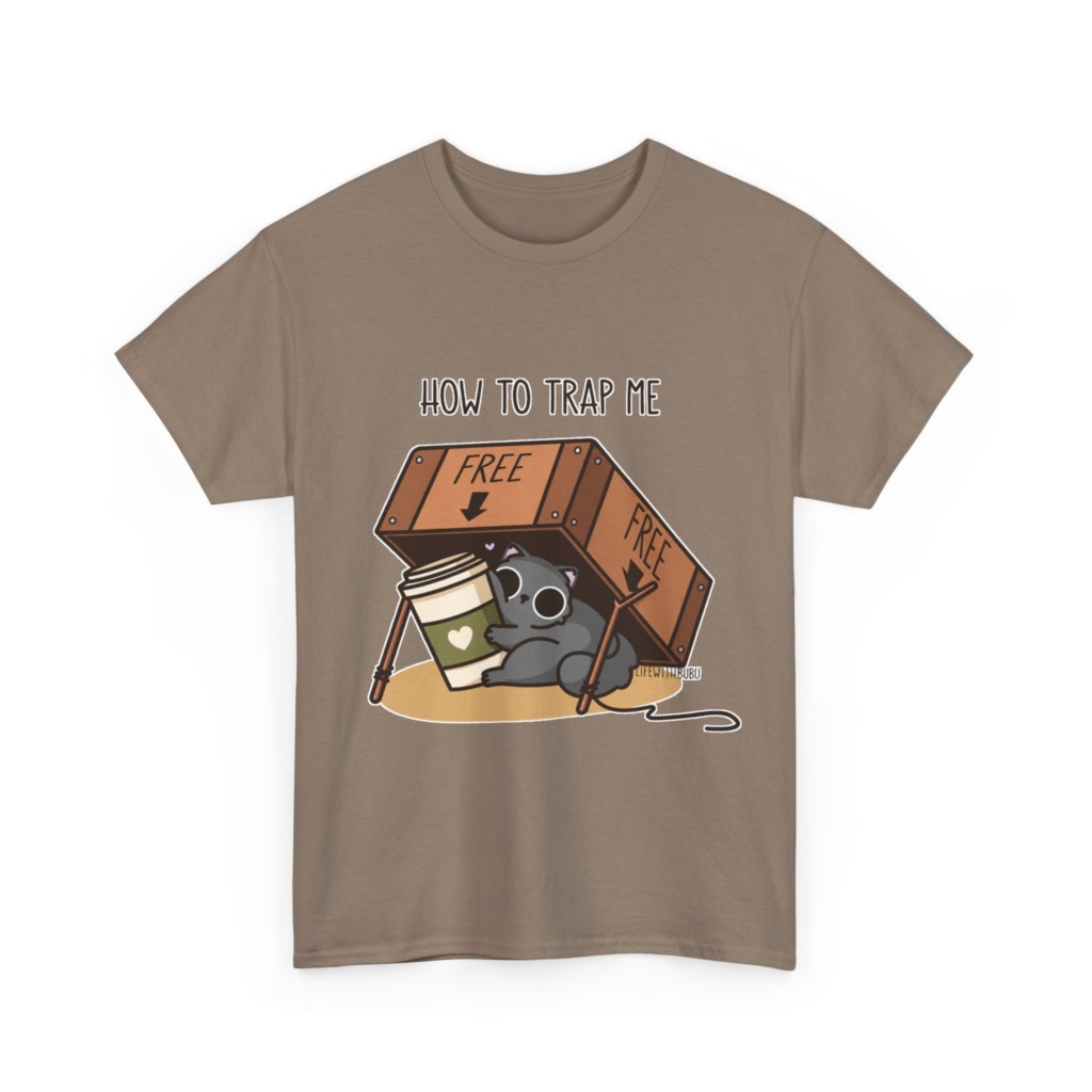 How to Trap Me Coffee Cat Graphic Tee