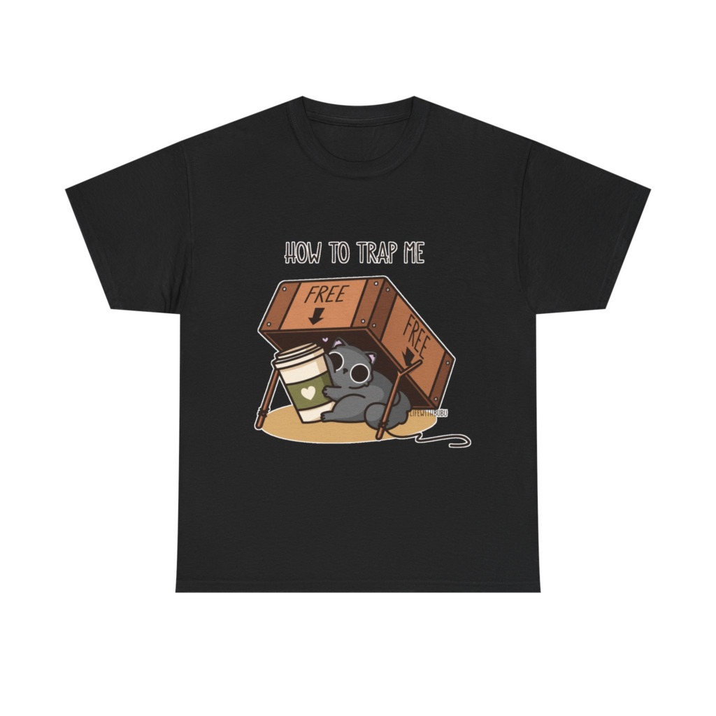 How to Trap Me Coffee Cat Graphic Tee