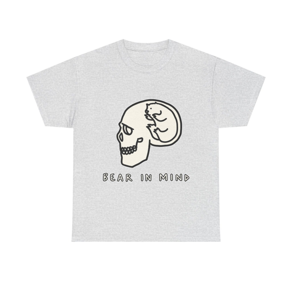 White Bear in Mind Skull Graphic T-Shirt