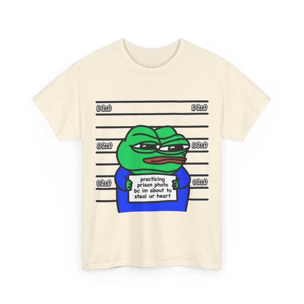 T-Shirt: Pepe Frog 'Steal Your Heart' Mugshot