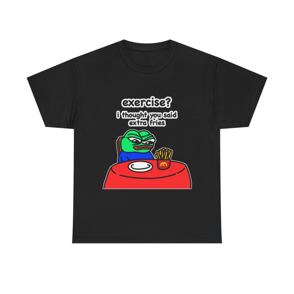 Pepe the Frog 'Extra Fries' Graphic T-Shirt