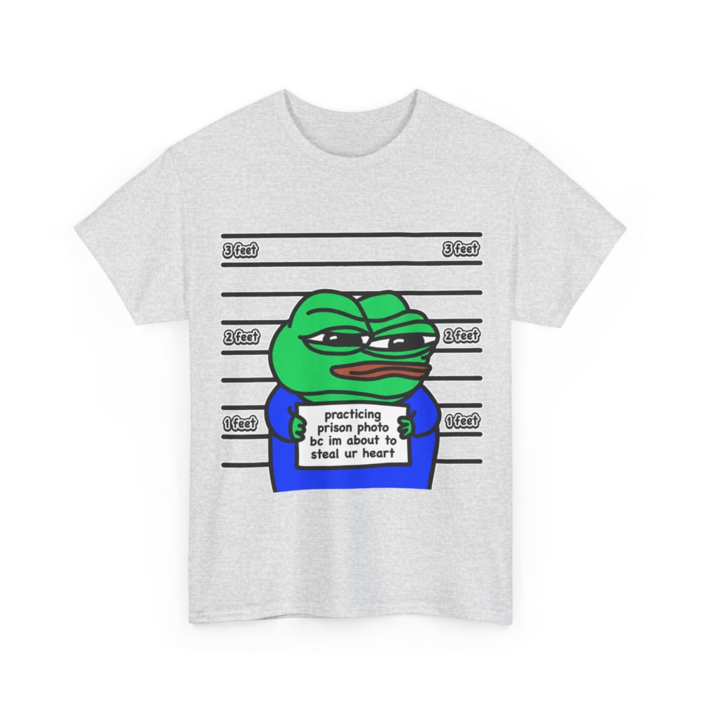 T-Shirt: Pepe Frog 'Steal Your Heart' Mugshot
