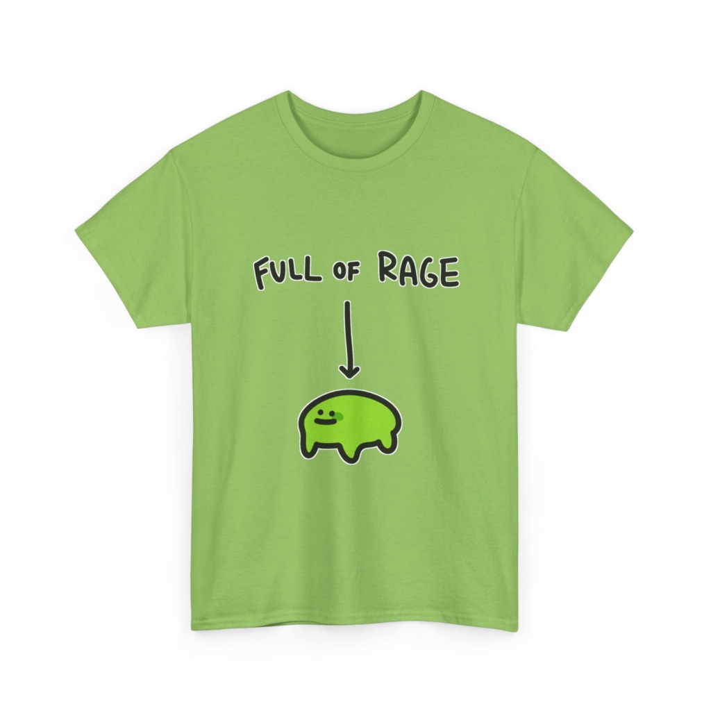 White Full Of Rage Happy Blob T-Shirt