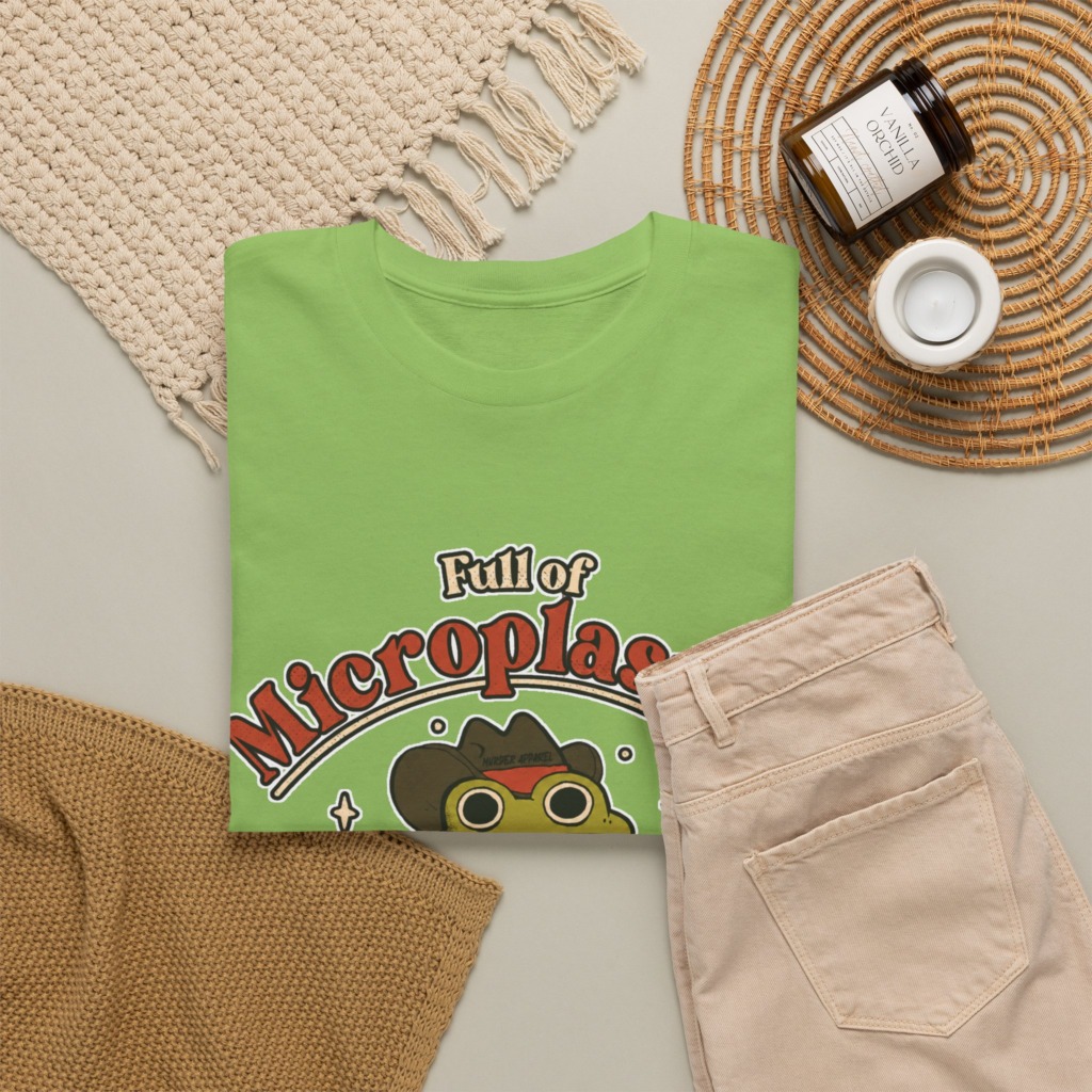 T-Shirt: Cowboy Frog Microplastics Graphic