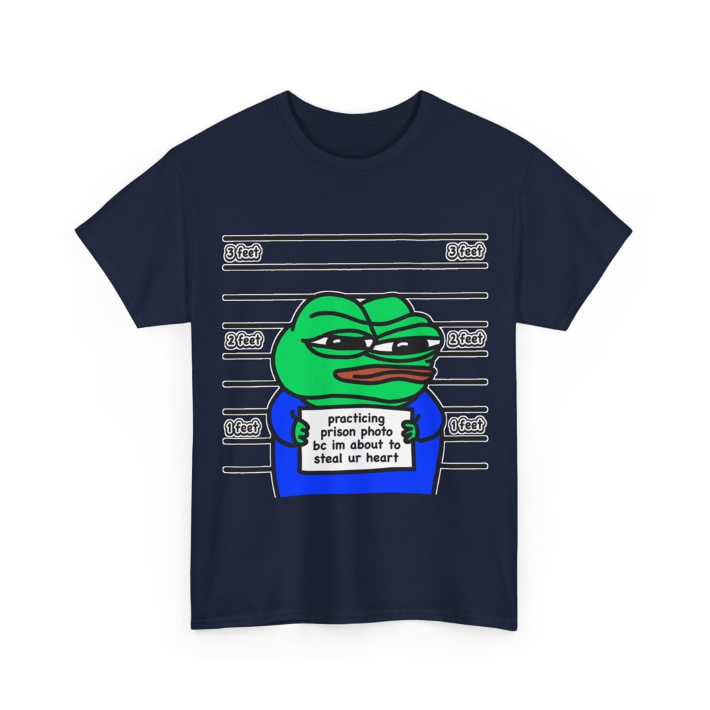 T-Shirt: Pepe Frog 'Steal Your Heart' Mugshot