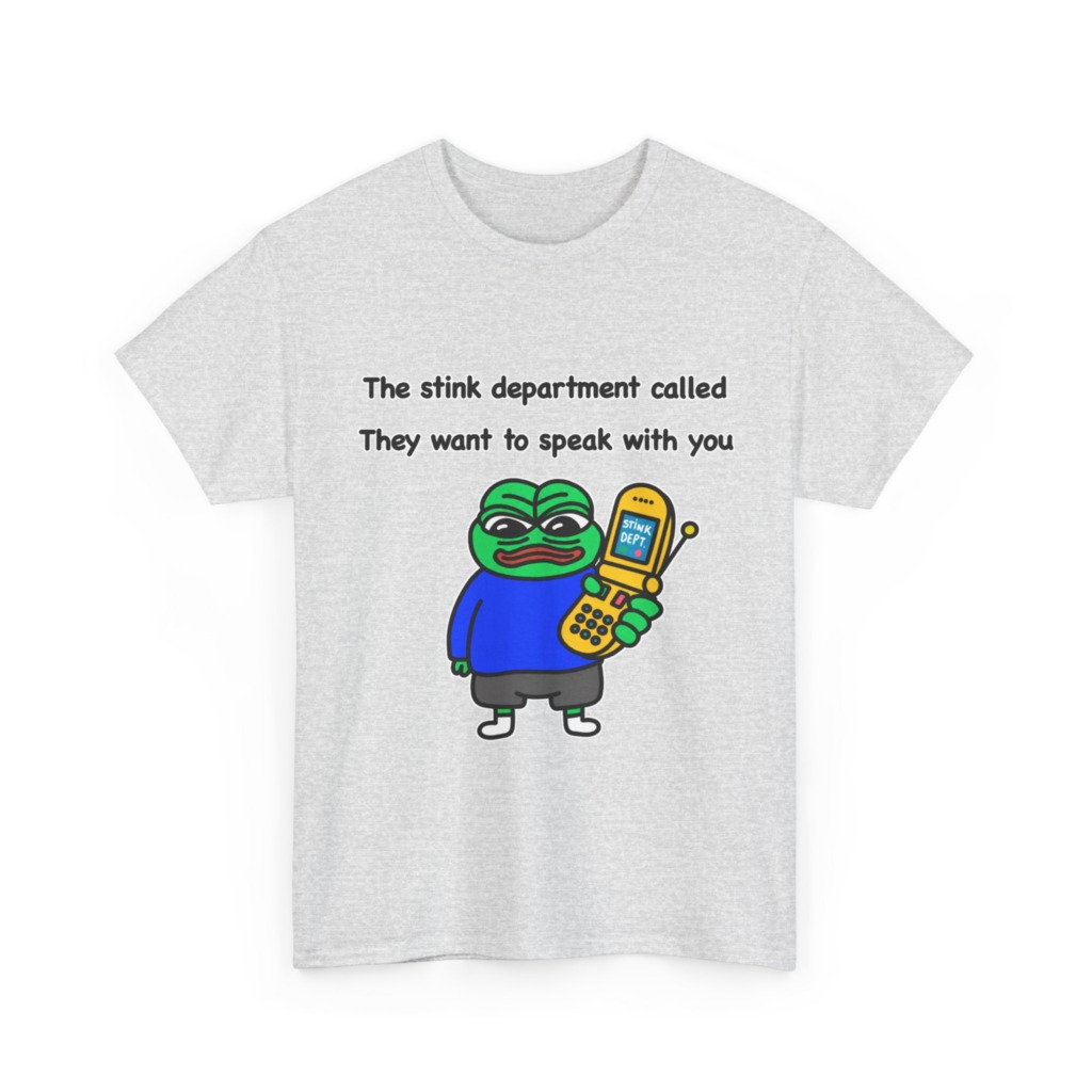 T-Shirt: Pepe Frog 'Stink Department' Call Graphic