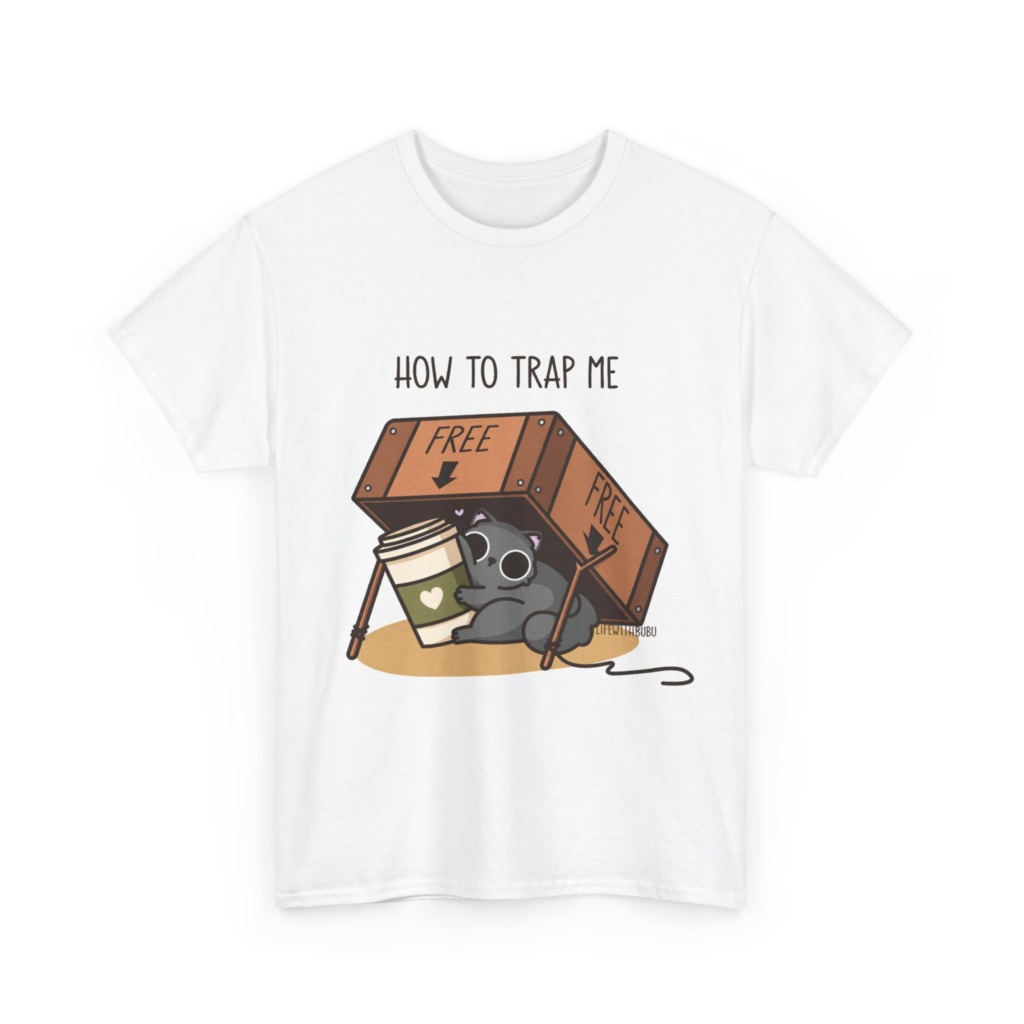How to Trap Me Coffee Cat Graphic Tee