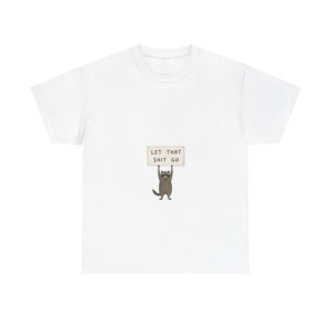 White Raccoon 'Let That Shit Go' Graphic T-Shirt