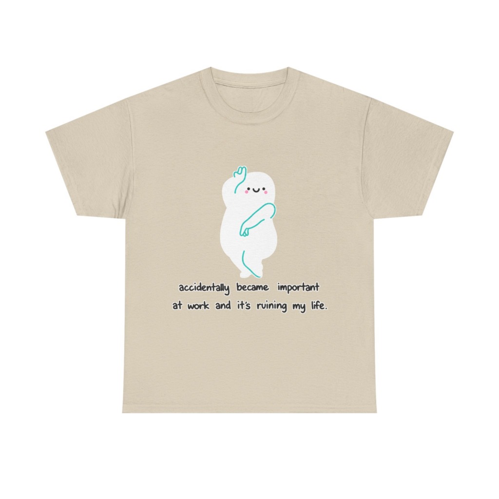 White "Accidentally Important" Graphic Tee