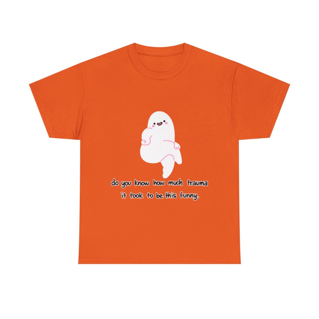 T-Shirt: Funny Ghost 'Trauma' Graphic Tee